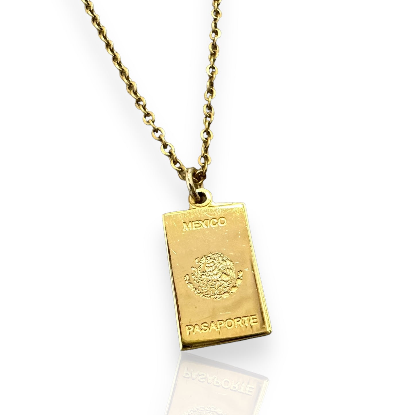 Mexico Lindo Passport Necklace